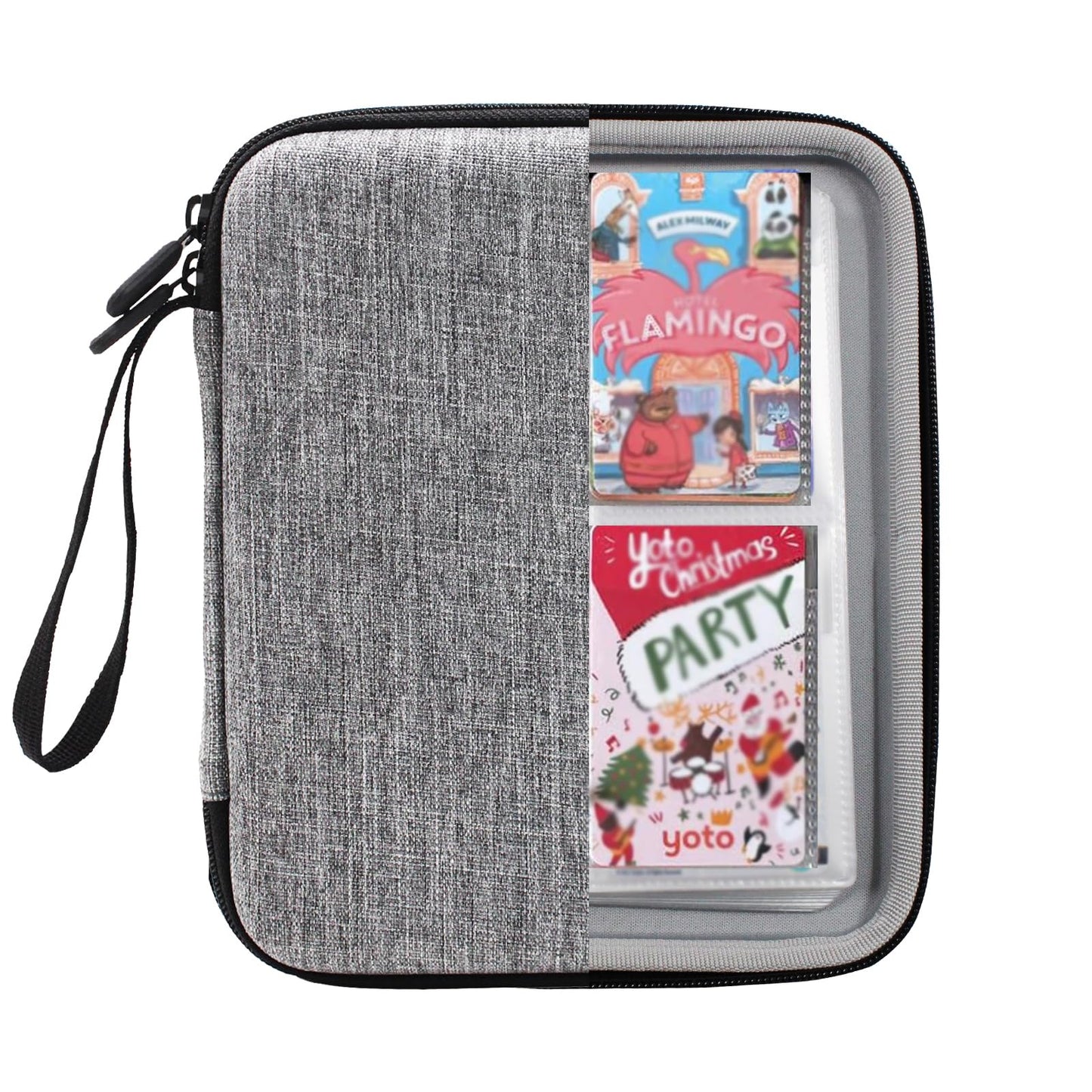 Jdszm Card Case For Yoto Cards 120 Pockets, Large Capacity Portable Folder With 2 Zipper And Carry Strap, Card Binder Holder Wit