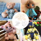 Milisten 20 Set 30Mm Doll Joint Cotter Pin Joints And Fibreboard Discs Wooden Dolls Accessories For Soft Toys Teddy Crafts