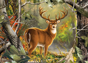 MasterPieces 1000 Piece Jigsaw Puzzle for mature-themeds  Family  Or Youth - Backcountry Buck - 19.25x26.75