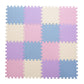 Tamiplay 16Pcs Foam ,Eva Soft Interlocking Floor Mats, Solid Colored Foam Puzzled Baby Play Mat Exercise Mats With Storage Bag(Beige/Pink/Purple/Gray Blue)