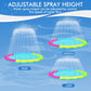 Yaungel Splash Pad For Dogs And Kids, 97In Non-Slip Splash Sprinkler Pad 0.58Mm Thickened Durable And Foldable Dog Pool Inflatab