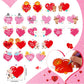 Hanaive 36 Set Valentines Day Classroom Gifts For Kids Heart Cards With Mini Stuffed Animals Keychain And Organza Bags Animal Pl