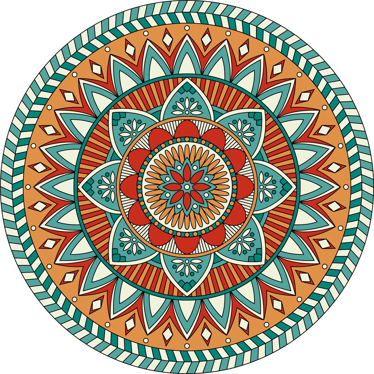 Hard Puzzles For Adults 1000 Pieces And Up, Round Mandala Puzzle, Colorful Gradient Puzzle 1000 Piece, Impossible Difficult Jigsaw Puzzles 1000 Pieces