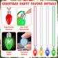 Christmas Party Favors, 12PCS Christmas Necklace Light Up, Colorful Christmas Accessories, 3 Modes Christmas Necklaces Bulk Bead