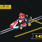 Carrera 64033 Mario Kart - Mario 1:43 Scale Analog Slot Car Vehicle for GO Electric and Battery Slot Car Racing Track Sets