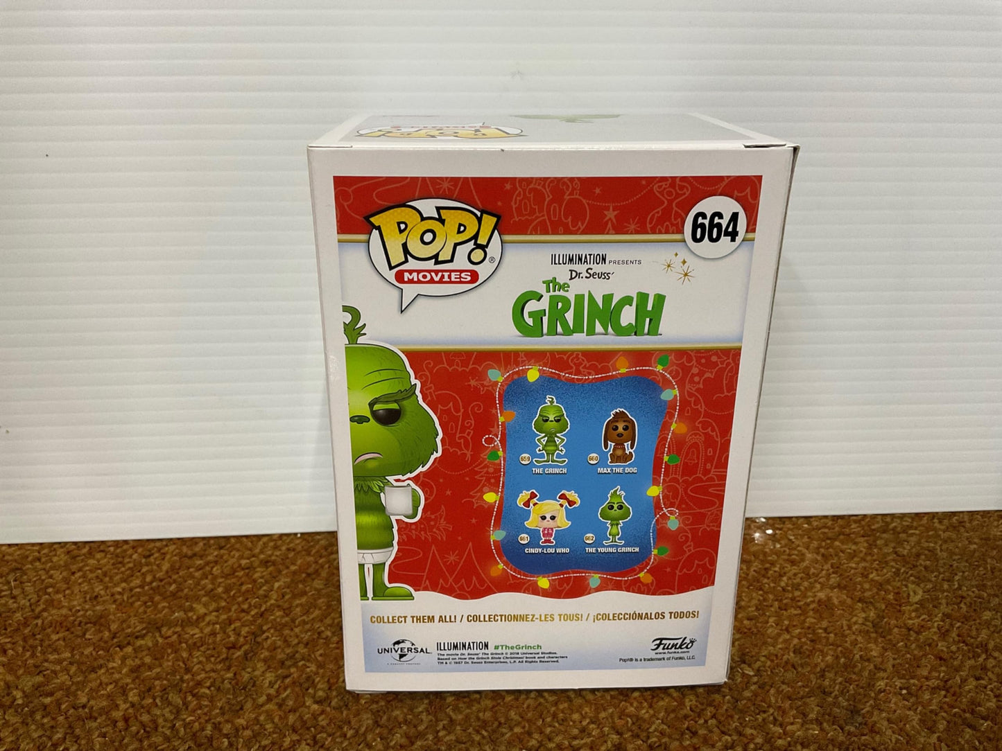 Funko Pop Movies: The Grinch Collectible Figure, Medium, Multicolor, Model 664