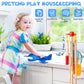 Woodmam Wooden Kids Cleaning Set For Toddlers,8 Pieces Montessori Cleaning Toys With Kids Broom And Mop Set, Housework Pretend P
