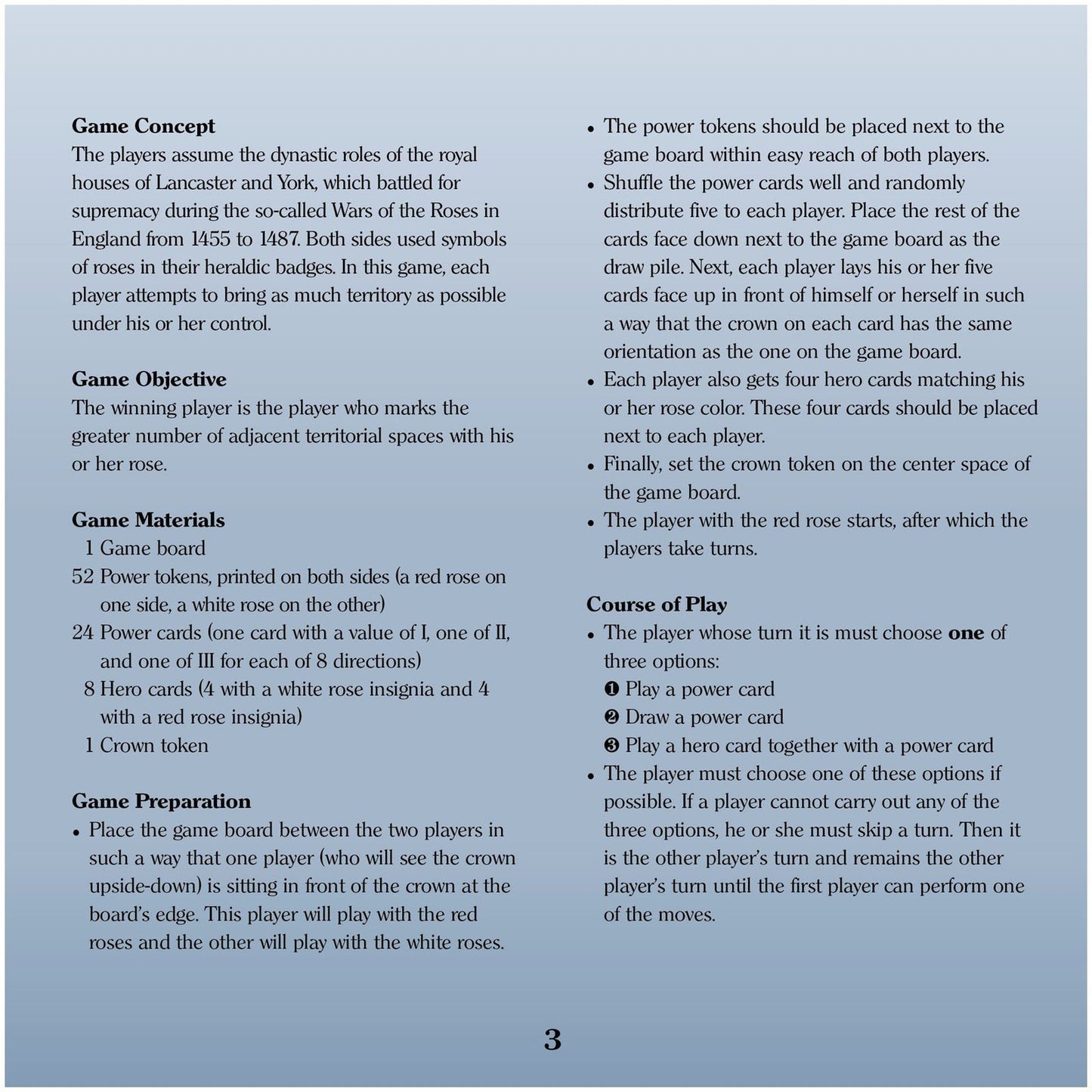 The Rose King Board Game | Classic 2 Player Kosmos Game | Award Winning Designer Dirk Henn