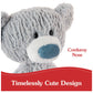GUND Toothpick Wavy Bear Stuffed Animal, Gray, 15", Polyester, For Ages 1+, Model 6071144