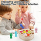 Naodongli Wooden Magnetic Fishing Game For Toddlers 1-3,Montessori Preschool Education Activities Fishing Toys Learning Fine Motor Skills Best Birthday Gift For 3 4 5 Year Old Boys Girls