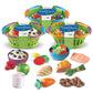 Learning Resources New Sprouts Healthy Foods Basket - 37 Pieces Pretend Food for Toddlers, Multi-color, Model LER9743, Ages 18+ Months
