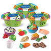 Learning Resources New Sprouts Healthy Foods Basket - 37 Pieces Pretend Food for Toddlers, Multi-color, Model LER9743, Ages 18+ Months