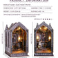 Spilay Diy Book Nook Kit, Diy Dollhouse Booknook Bookshelf Insert Decor Alley, Bookends Model Build-Creativity Kit With & Led Fo