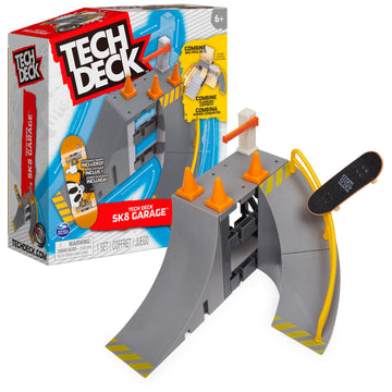Tech Deck  Sk8 Garage X-Connect Park Creator  Customizable and Buildable Ramp Set with limited availability Fingerboard  Kids Toy for Boys and Girls Ages 6 and up