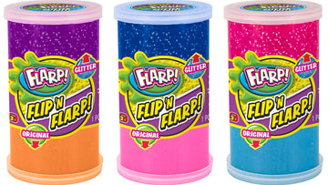 Ja-Ru Flip & Flarp Noise Putty Double Pack Original & Glitter Fidget Toy (3 Packs Assorted) Farrt Gas Noise Maker Slime Cloud & Scented Putty Stress Toy For Boys, Girls & Adults. Party Favor 047-3S