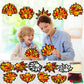 30 Sets Fall Thanksgiving Suncatchers Craft Kit DIY Turkey Window Stained Glass Effect Paper Thankful Autumn Home School Classro