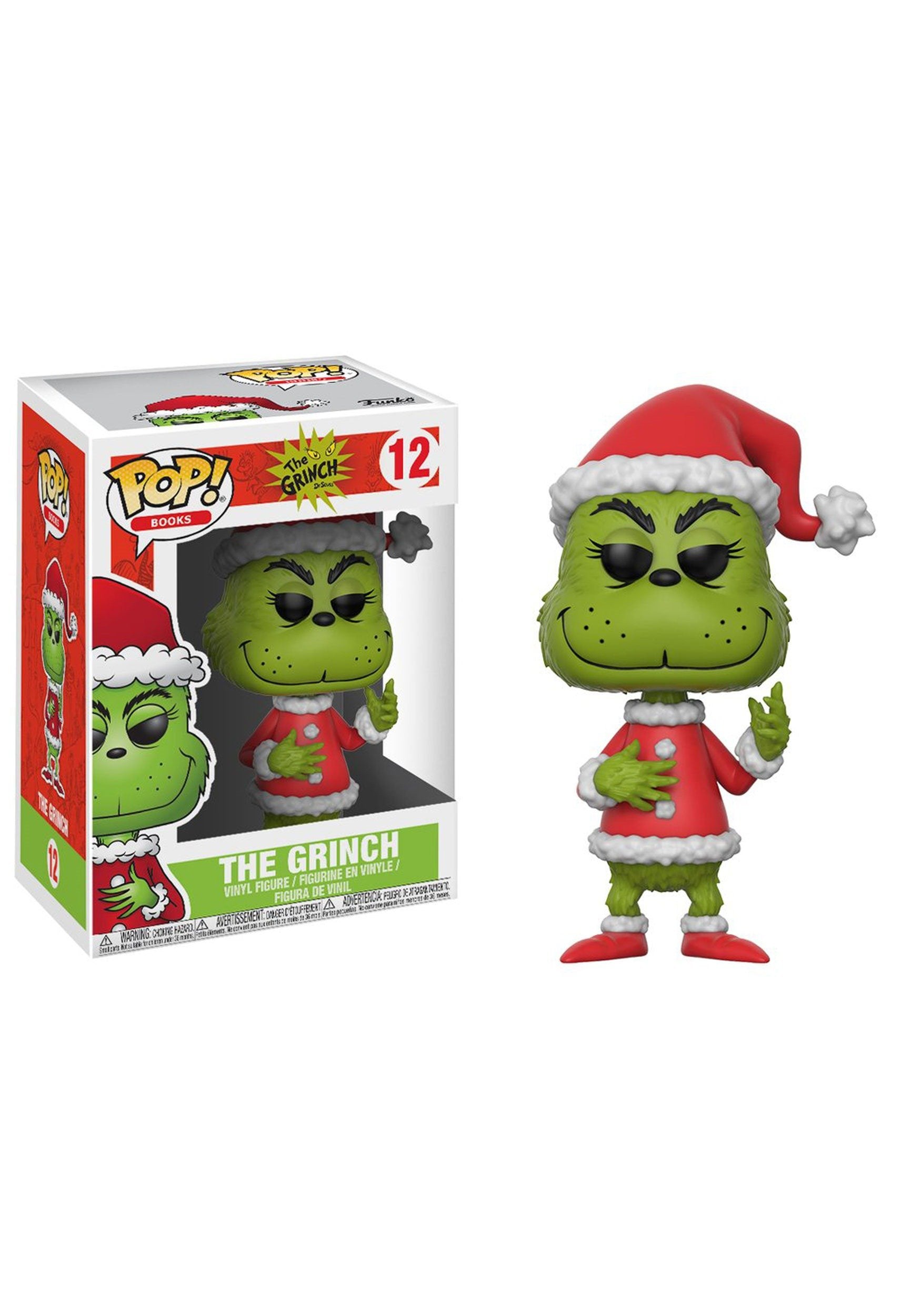 Funko Pop Books Santa Grinch Collectible Vinyl Figure (styles may vary), 36 months to 1200 months