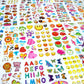 Beestech Reward Stickers for Kids - 24 Sheets + 500 Stickers, Dinosaur & Animal Themes, Perfect for Potty Training, Multicolor