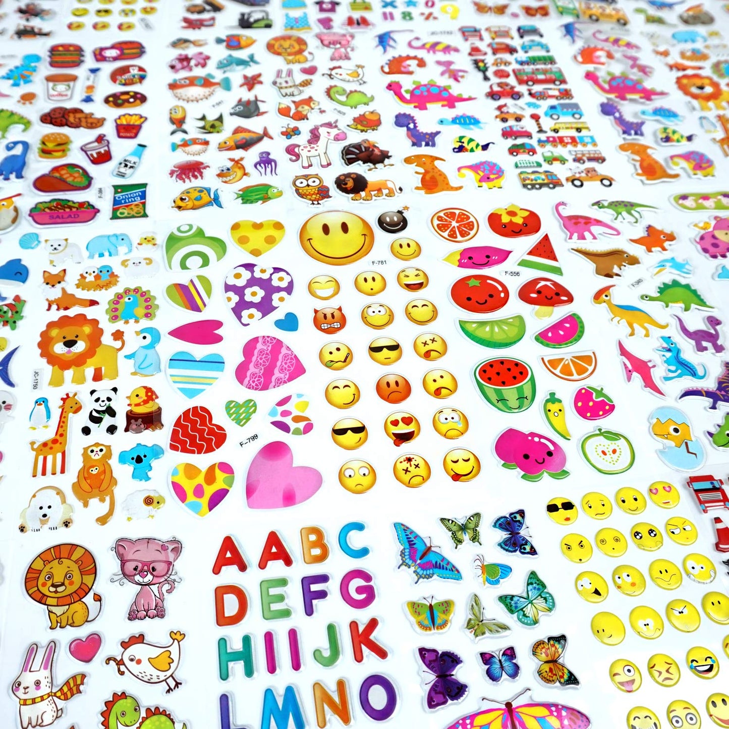 Beestech Reward Stickers for Kids - 24 Sheets + 500 Stickers, Dinosaur & Animal Themes, Perfect for Potty Training, Multicolor