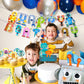 83 PCS Robot Birthday Party Decoration Robot Birthday Party Supplies Robot Birthday Balloons Robot Birthday Banner Favors Cake C