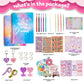 OIHEW DIY Journal Kit for Girls Ages 8-14, Stationary & Diary Set with Stickers,Birthday Gifts for 8 9 10 11 12 13 14 Year Old G