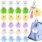 Hungdao 24 Pcs Mini Plush Keychain Bulk Christmas Stocking Stuffers Cute Stuffed Animal Keychain for Backpack Valentines Classro