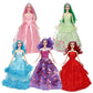 Onest 5 Sets 11.5 Inches Princess Girl Dolls Include 5 Pieces Girl Princess Dolls, 5 Pieces Handmade Doll Clothes, 5 Pairs Of Doll Shoes