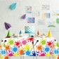 Gisgfim 6 Pcs Art Paint Tablecloth Party Supplies Art Theme Birthday Party Decorations Creative Artist Painting Party Table Cove
