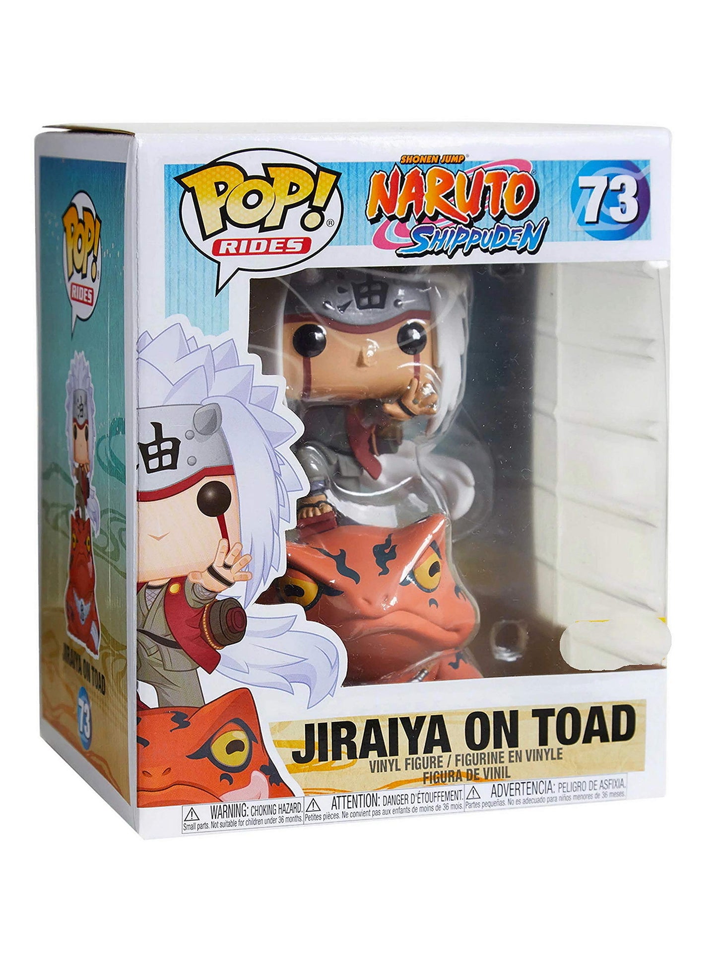 Funko POP! Rides Naruto Shippuden Jiraiya on Toad H.T. Exclusive - Multicolor, Model FUN45624, Plastic Collectible Figure