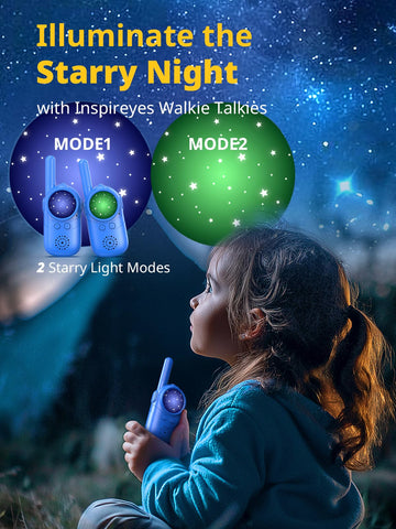 Inspireyes Walkies Talkies For Kids, 3 4 5 Year Old Girl Gifts, 2 Pack Birthday Gifts For 3 4 5 6-8 Year Old Boys, Toddler Toys
