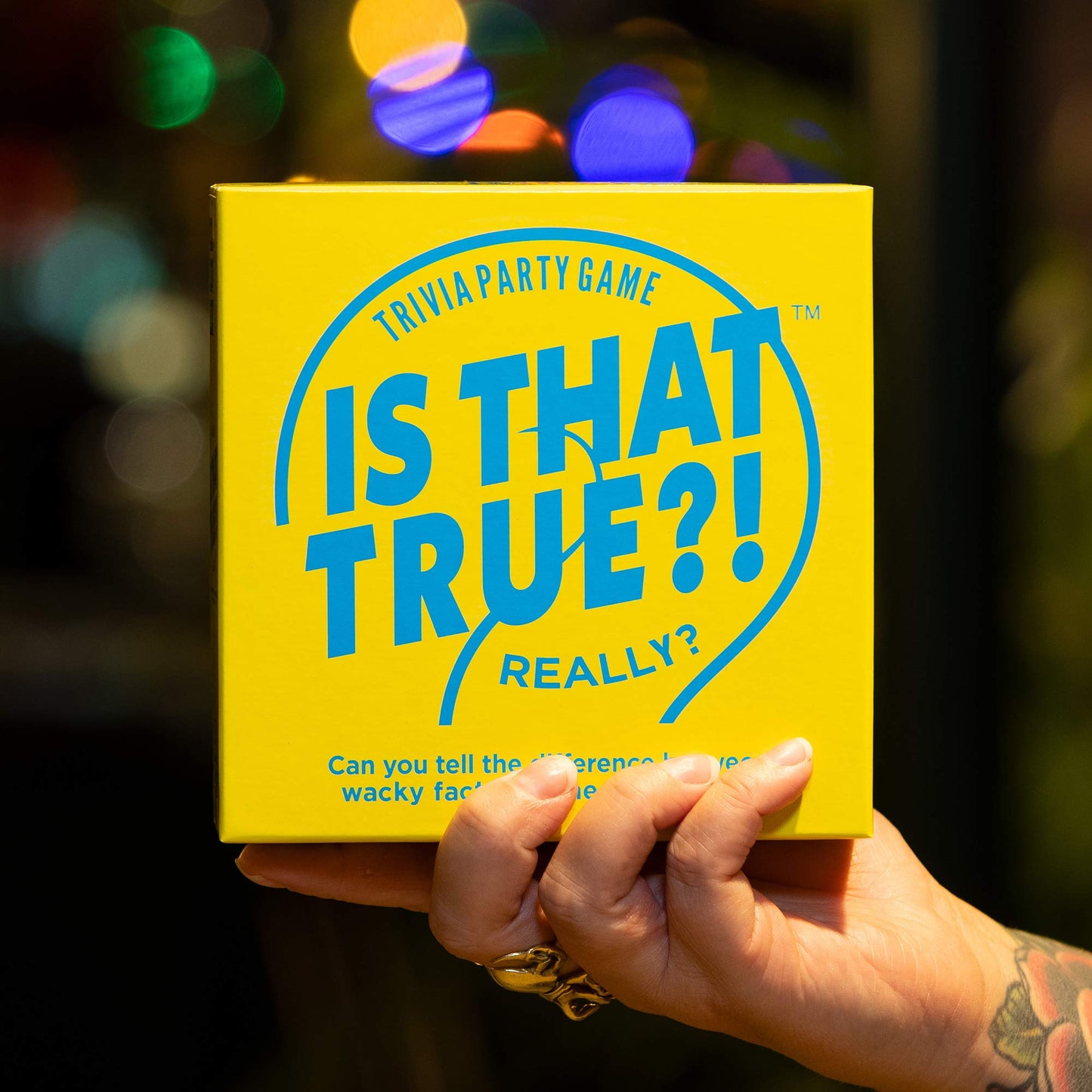 Hygge Games, is That True?! - Can You Tell The Difference Between Wacky fact and Sneaky Fiction? - Trivia Party Game, Yellow (21