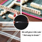 drizzle Travel Mini Mahjong Set - 144 Portable Tiles, Melamine, Pink, with Racks and Panda Bag, 24mm Size