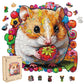 Qiuenisray Wooden Jigsaw Puzzles 500 Pieces-Hamster,16.5x16.9in,Royal,Wooden Puzzles for Adults,Unique Shape Animal Adult Puzzle