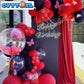 Cyttokl Red And Black Balloons 12 Inch 100 Pack Red Black Latex Helium Balloons For Birthday Wedding Baby Shower Party Decoratio