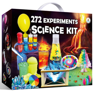 Unglinga 272 Experiments Science Kit For Kids, Chemistry Set, S.T.E.M Toys Boys Girls Birthday Gifts, Volcano, Crystal, Magic, P