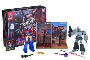Transformers Authentics By Yolopark, 20 Cm Advanced Model Kit (Optimus Prime & Megatron Combo Set), 22 Parts To Assemble, Assemb