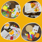 4Es Novelty Thanksgiving Craft for Kids (Makes 4) Includes - Foam Thankful Tree, Turkey Plate, Pilgrim Magnet, Turkey Necklace