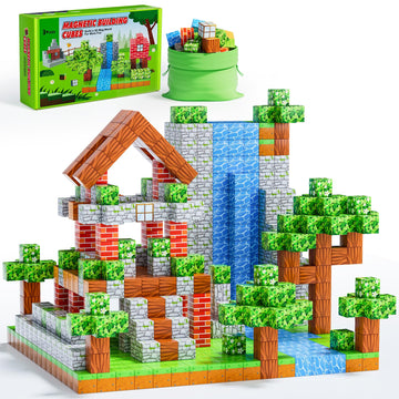 120Pcs Magnetic Blocks - Build Magnet World Edition, Magnetic Blocks For Kids Ages 3-5, 4-8, 8-12, Magnetic Toys For Boys & Girl