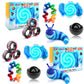 Cevioce 10Pcs Fidget Toys Adults Pack,Stocking Stuffers For Teens Boys Girls,Autism Sensory Toys With Fidget Spinner Slug Magnetic Rings,Squishy Fidget Toys Adhd Stress Relief,Party Favor For Kid-Bb
