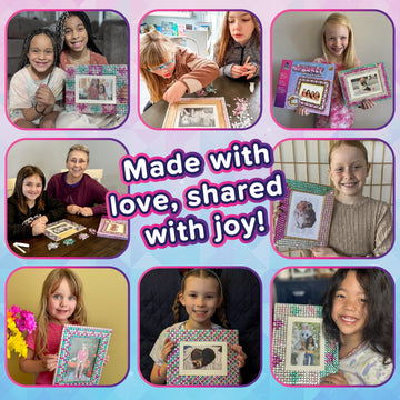 Purple Ladybug Kids Picture Frame Mosaic Kit - Fun Arts & Crafts Gift For Girls 6-12, Great For Birthdays, Valentine'S & Easter
