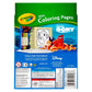Crayola Mini Coloring Pages - Finding Dory - 1 Count, Original Color, Art Media Paper, Model 04-2008