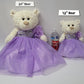 Kinnex Collections Since 1997 12'' Quince Anos Last Doll Teddy Bear With Dress (Centerpiece) ~ Arc09832-34 (Champane)