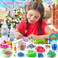 YOPINSAND DIY Slime Kit for Kids - Glimmer, Crunchy & Foam Slime, 18.1x8.1x25.3cm, Includes Mermaid Add-ins, Party