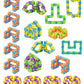 Ganowo 6 Pack Wacky Tracks - Snap Click Fidget Toys For Kids Adults Adhd Finger Sensory Autism Stress Relief