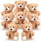Jenaai 8 Pcs 10 Inch Stuffed Animal Bear Bulk Gift Soft Cute Baby Shower Bear Small Stuffed Plush Toys for Girls Boys Kid Child 