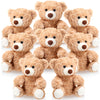 Jenaai 8 Pcs 10 Inch Stuffed Animal Bear Bulk Gift Soft Cute Baby Shower Bear Small Stuffed Plush Toys for Girls Boys Kid Child 