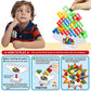 Towingo 64Pcs Tetra Tower Game, Stack Attack Board Game For Kids And Adults, Fun Uzzle Family Games Team Toys Building Block