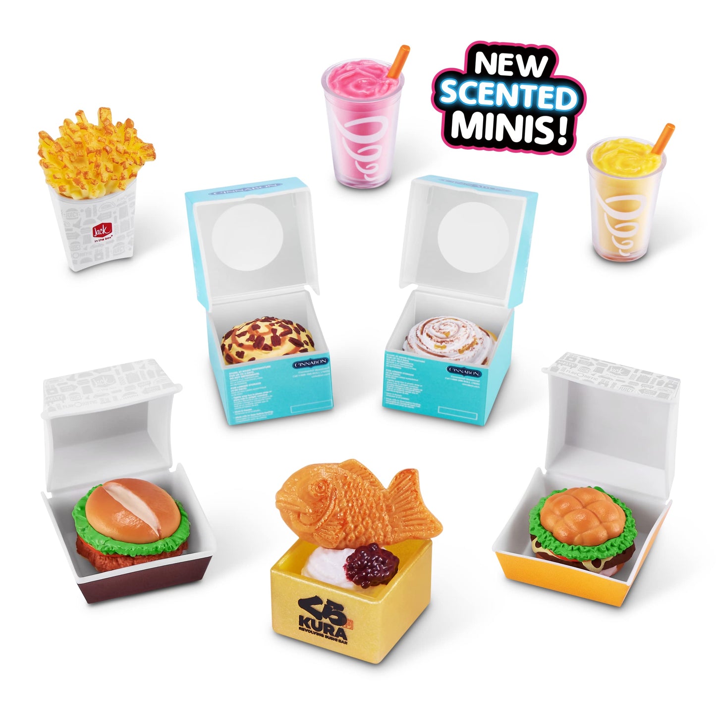 Mini Brands Foodie Series 2 (2 Pack) By Zuru Real Miniature Fast Food Brands Collectible Toy, 5 Mystery Brands For Girls, Teens, Adults, Collectors Perfect Stocking Stuffer And Gift