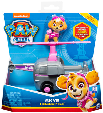Paw Patrol, Skyes Helicopter Vehicle With Collectible Figure, For Kids Aged 3 And Up, Multicolor, (6061800)