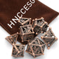 HNCCESG D&D Dice, Dungeons and Dragons Metal Dice Set of 7PC,DND Dice Eagle Design with Role Playing D and D Starter Dice for RP
